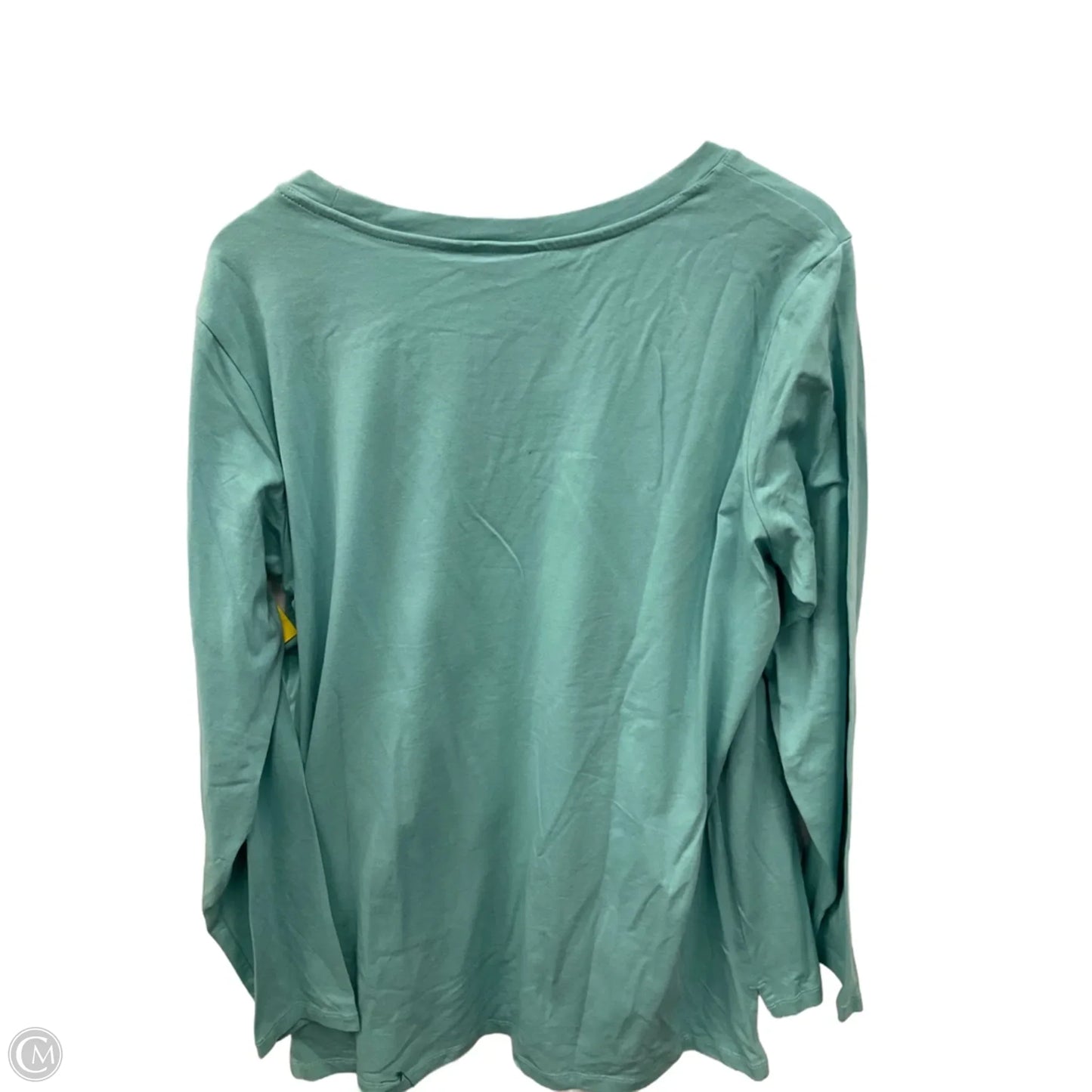 Top Long Sleeve By Christopher And Banks In Aqua, Size: Xl