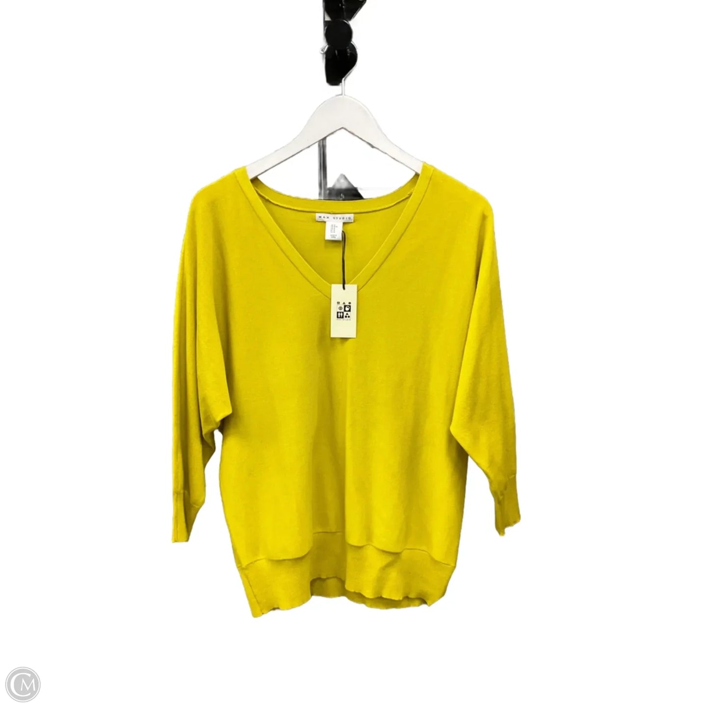 Sweater By Max Studio In Yellow, Size: M