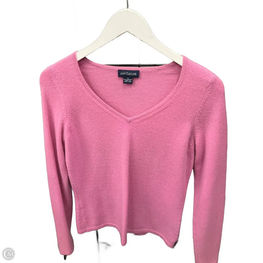 Sweater Cashmere By Ann Taylor In Pink, Size: S