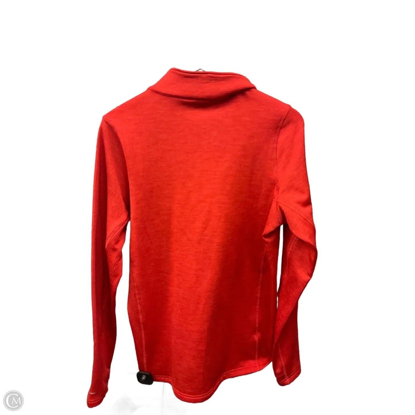 Athletic Top Long Sleeve Collar By Eddie Bauer In Red, Size: M