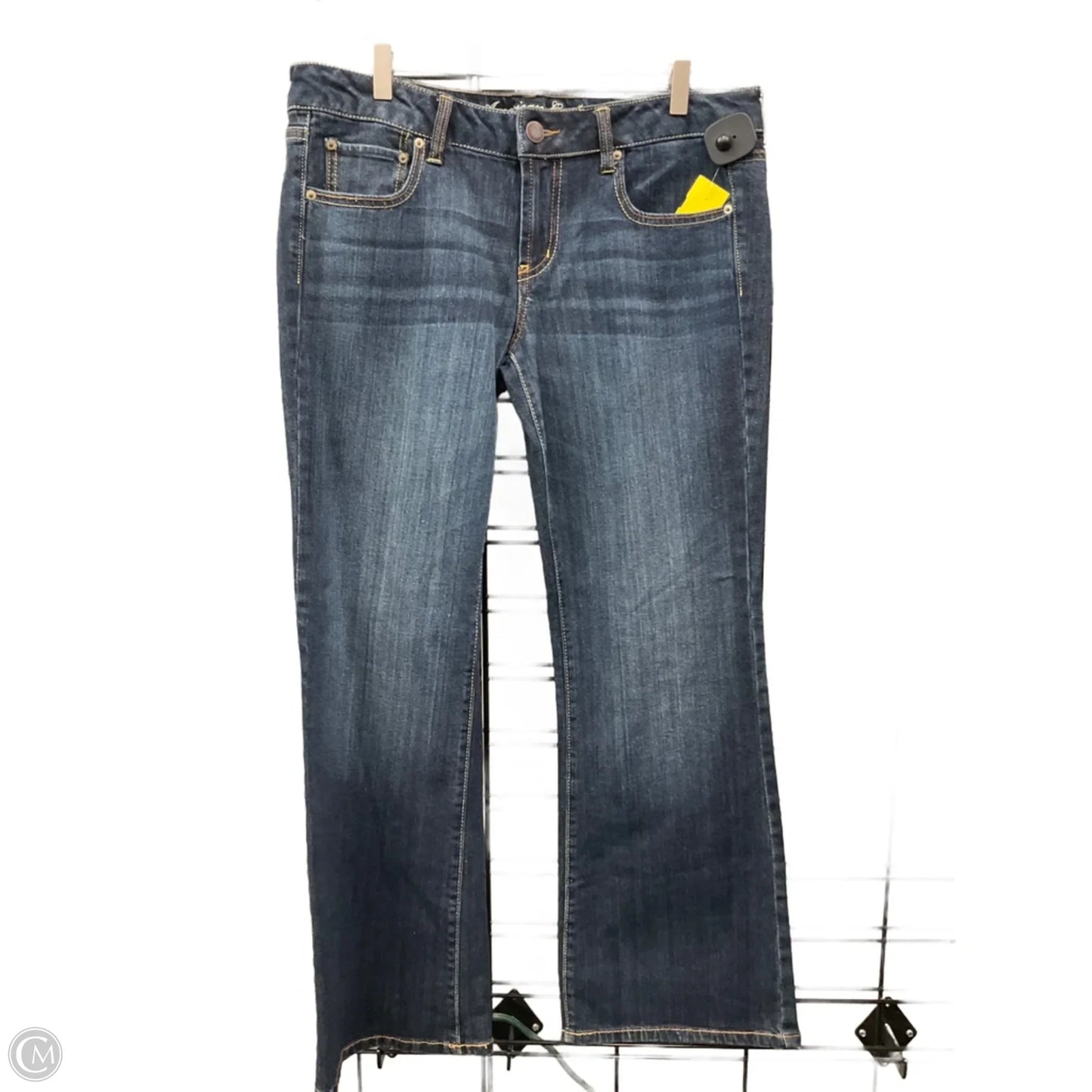 Jeans Boyfriend By American Eagle In Blue Denim, Size: 14