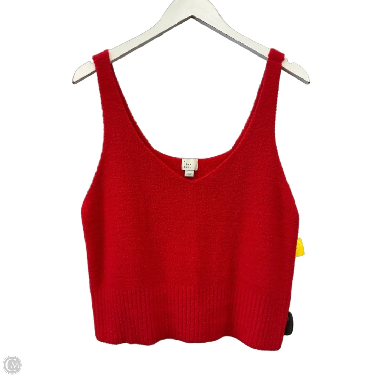 Top Sleeveless By A New Day In Red, Size: L