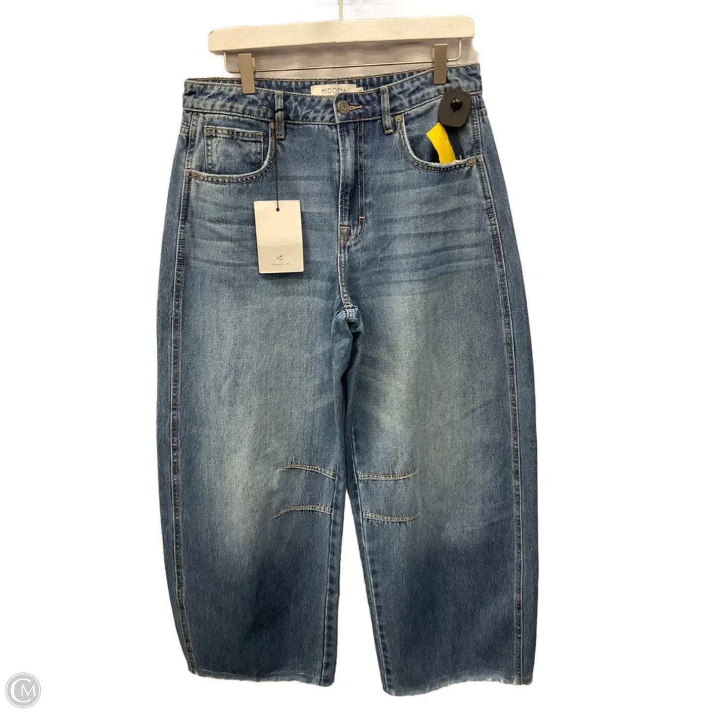 Jeans Wide Leg By Hidden In Blue Denim, Size: 4