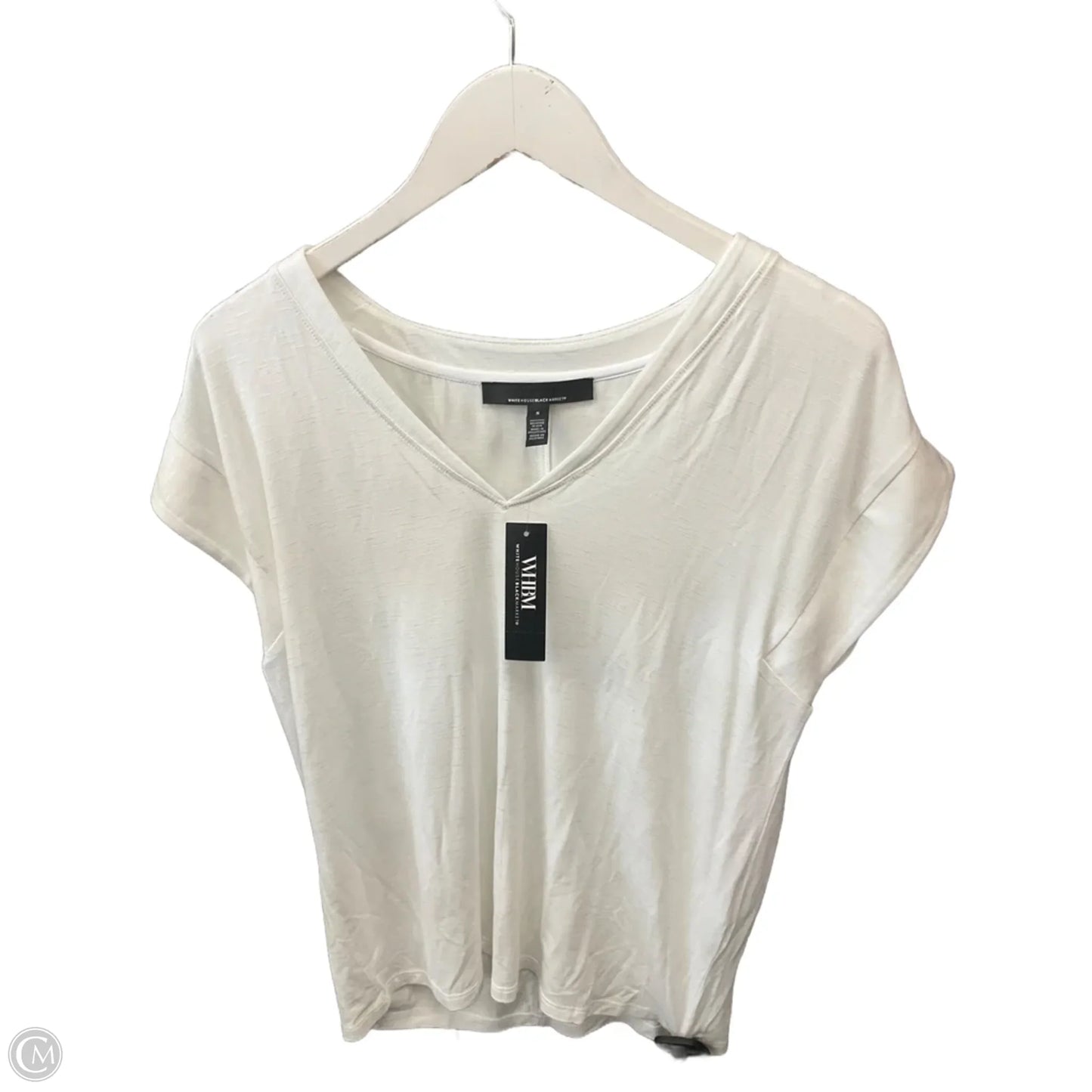 Top Short Sleeve By White House Black Market In White, Size: S