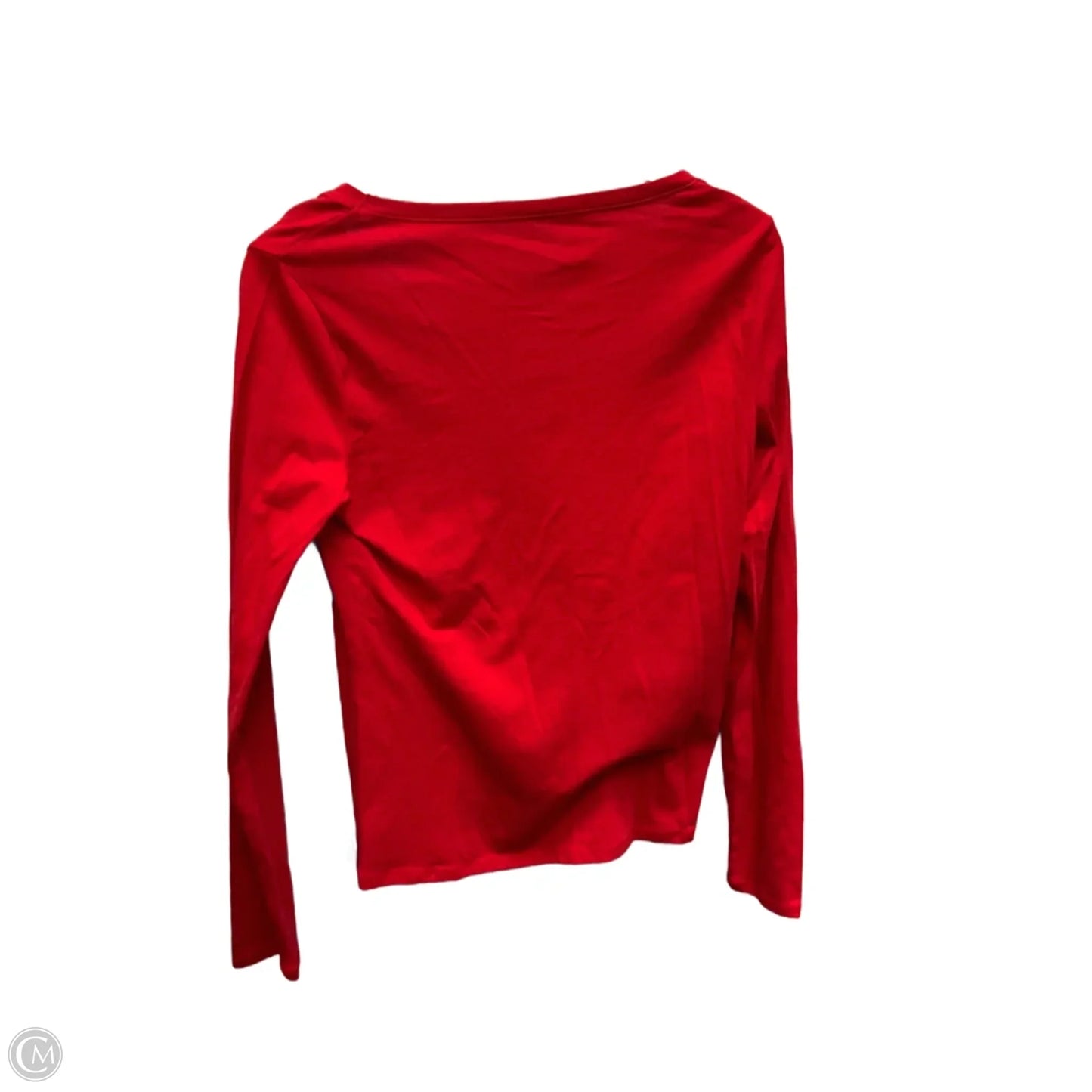 Top Long Sleeve Basic By No Boundaries In Red, Size: L