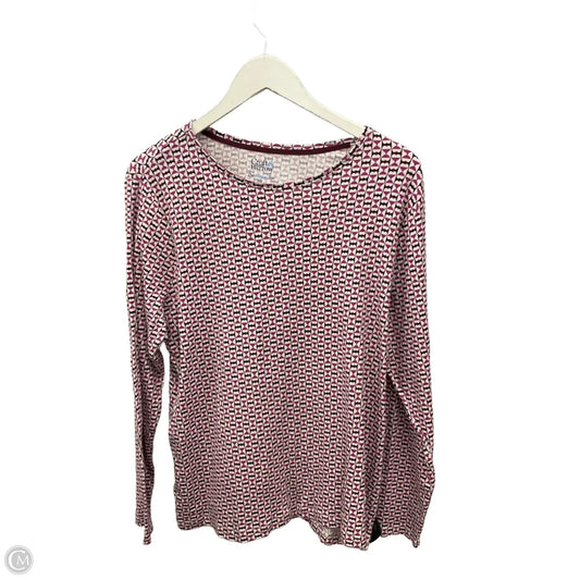 Top Long Sleeve By Croft And Barrow In Pink, Size: Xxl