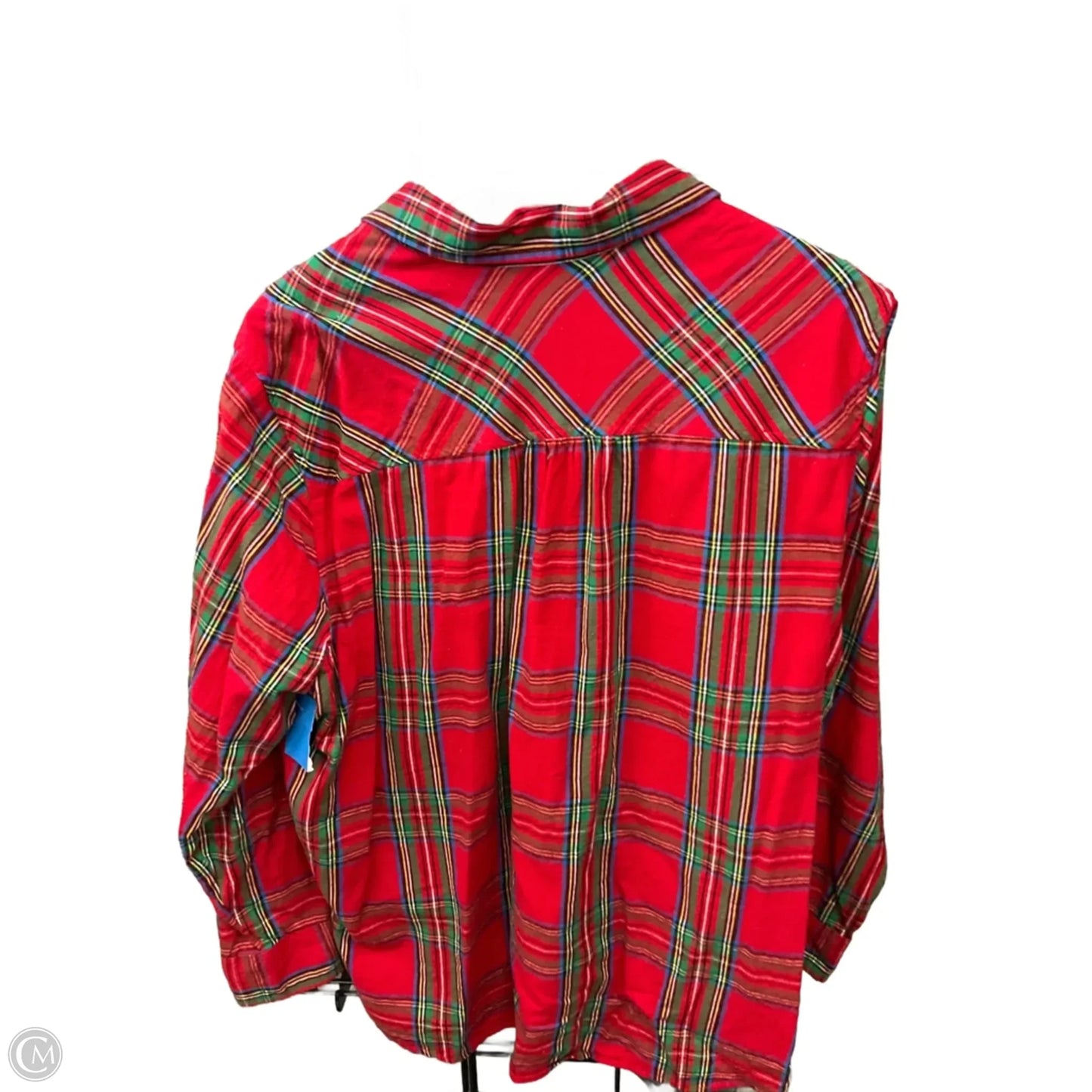 Top Long Sleeve By Time And Tru In Red, Size: Xxl