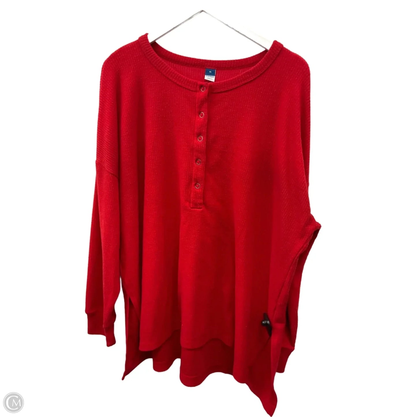 Top Long Sleeve By Old Navy In Red, Size: Xl