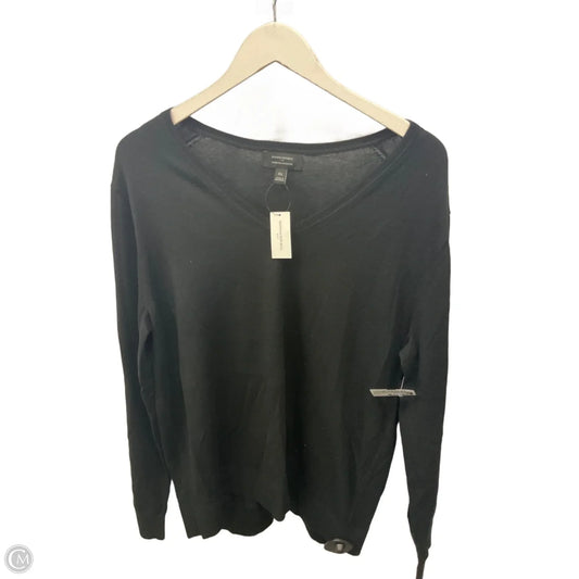 Top Long Sleeve By Banana Republic In Black, Size: Xl