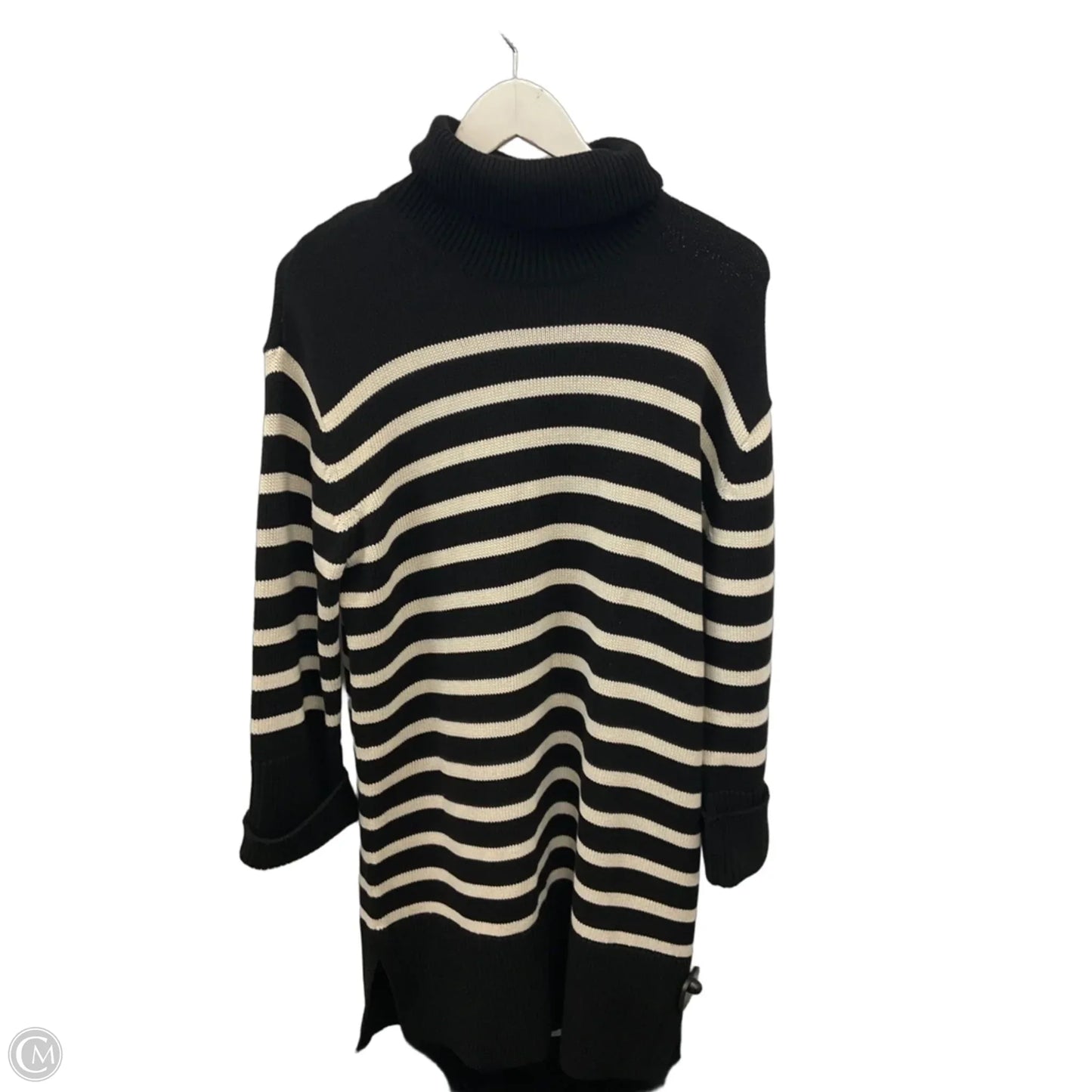 Dress Sweater By Gap In Black & Cream, Size: S