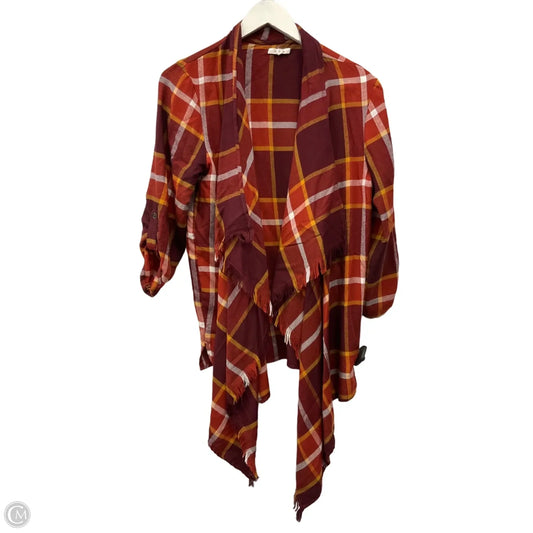 Cardigan By Maurices In Orange & Red, Size: M