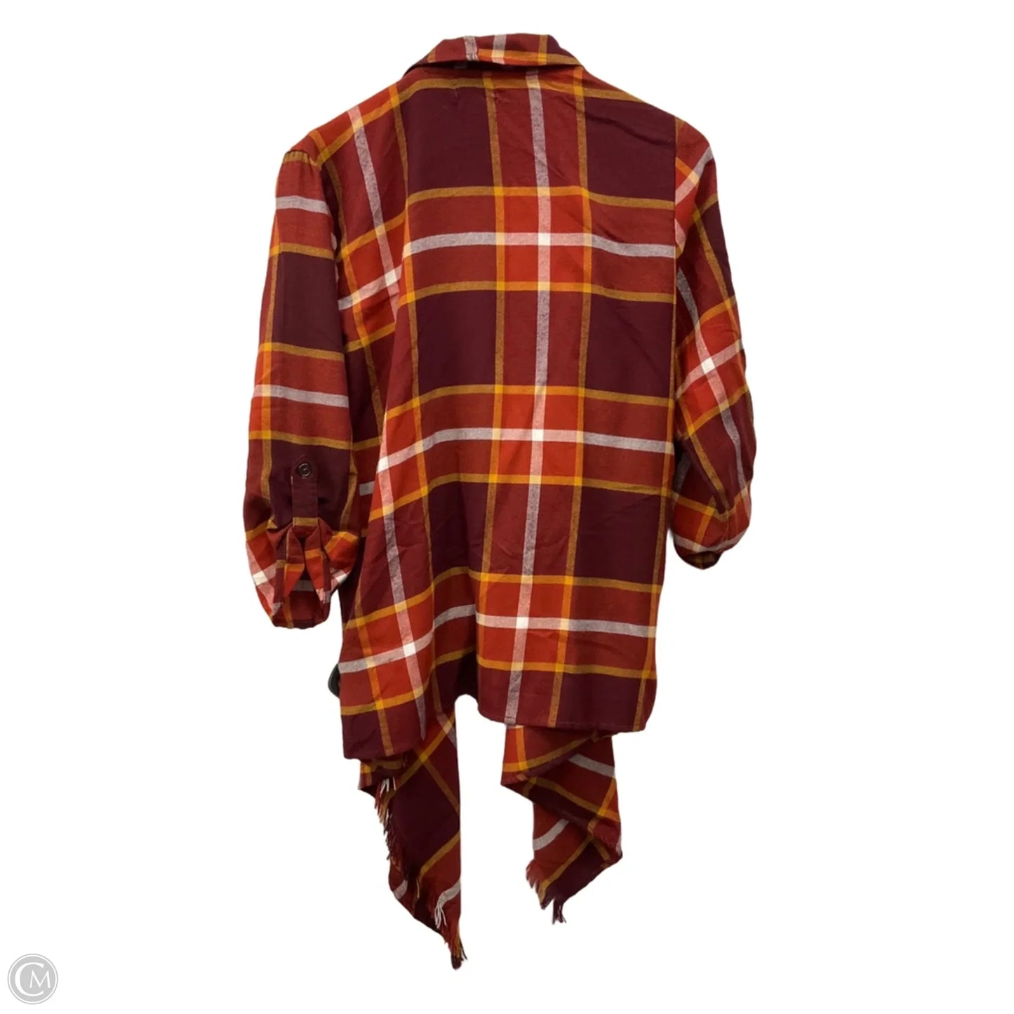 Cardigan By Maurices In Orange & Red, Size: M