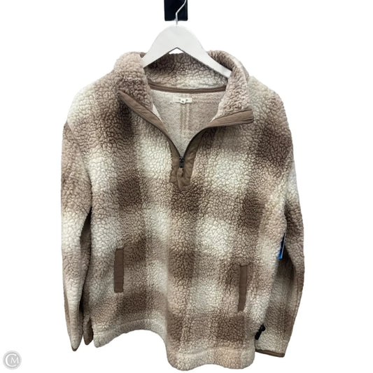 Sweatshirt Collar By Maurices In Cream & Tan, Size: M