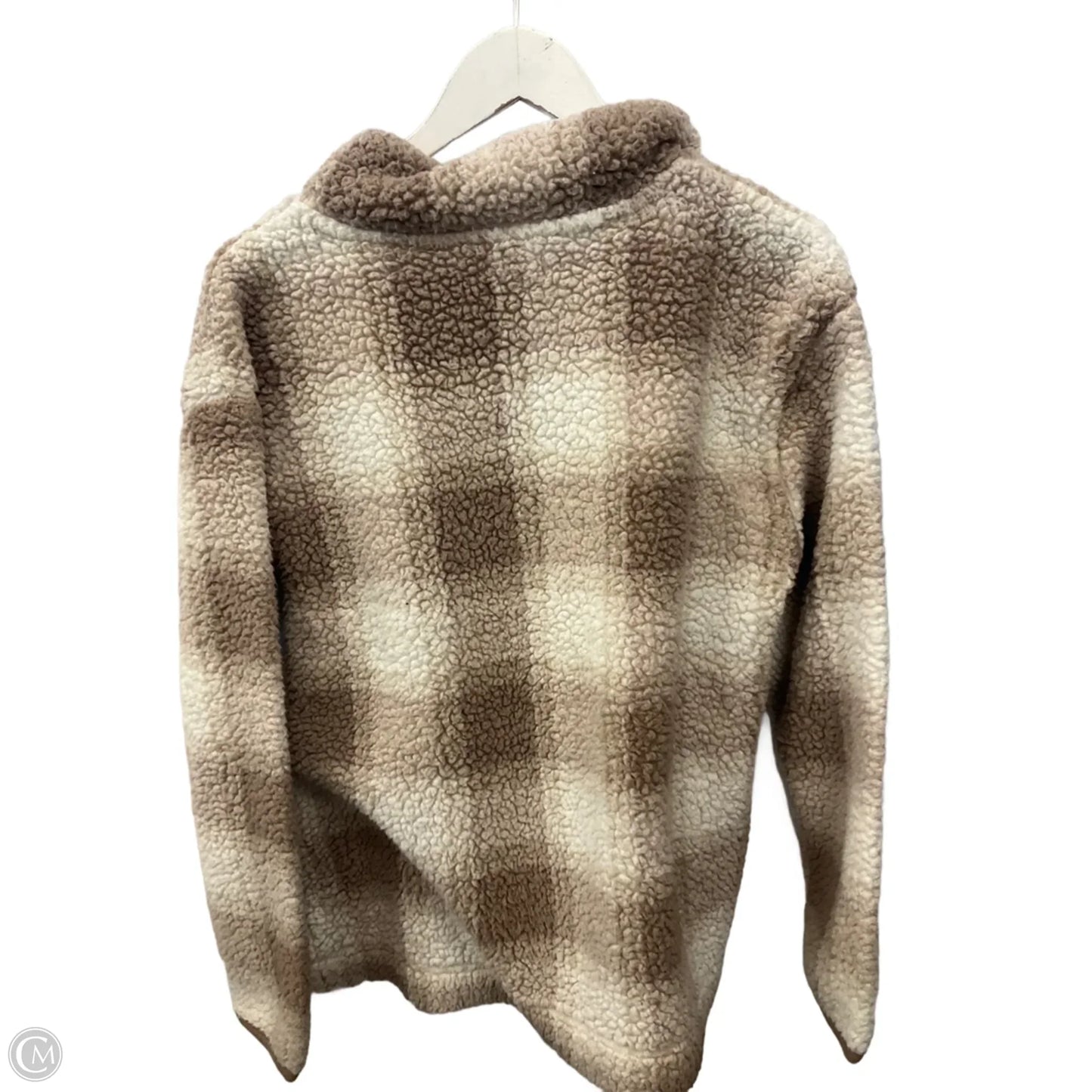 Sweatshirt Collar By Maurices In Cream & Tan, Size: M