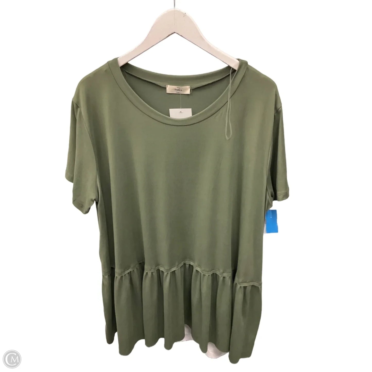 Top 2pc 3/4 Sleeve By Entro In Green, Size: 1x