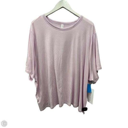 Athletic Top Short Sleeve By Athleta In Pink, Size: 3x