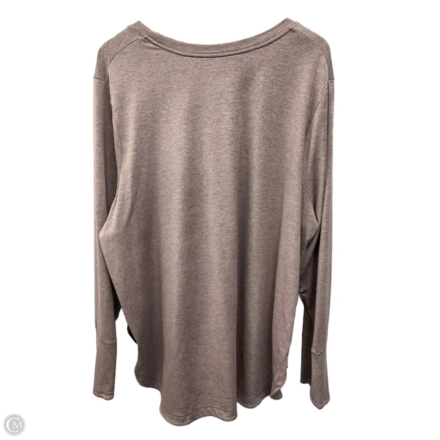 Athletic Top Long Sleeve Crewneck By Athleta In Purple, Size: 3x