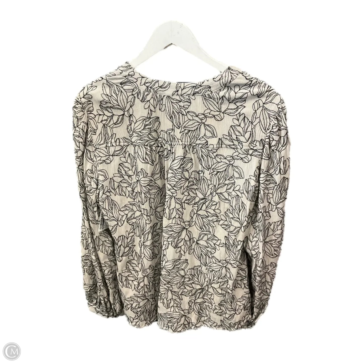 Top Long Sleeve By Chicos In Beige, Size: L