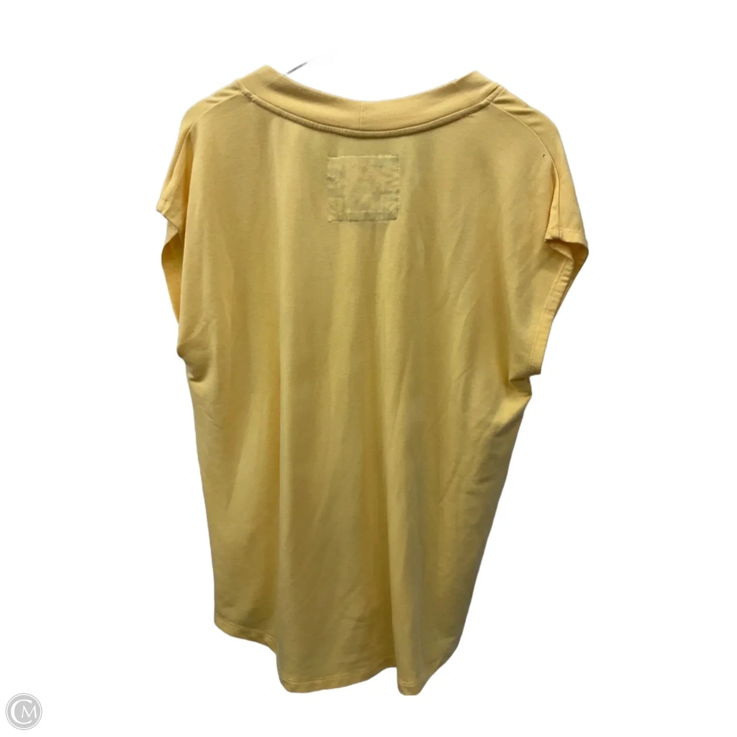 Top Short Sleeve By Cupio In Yellow, Size: Xl