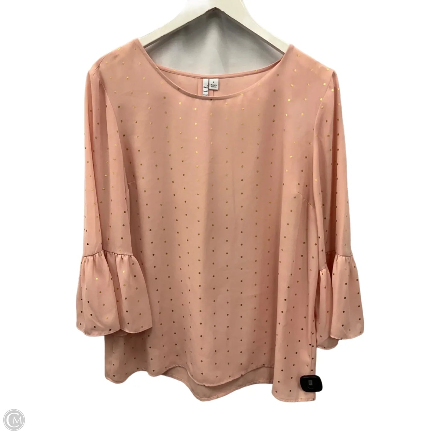 Top Long Sleeve By Elle In Pink, Size: L