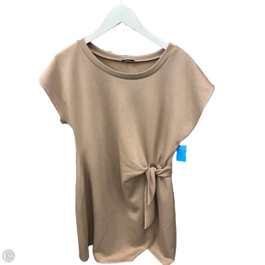 Dress Casual Midi By Clothes Mentor In Brown, Size: L