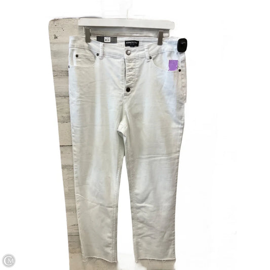 Jeans Straight By Kenneth Cole In White, Size: 12