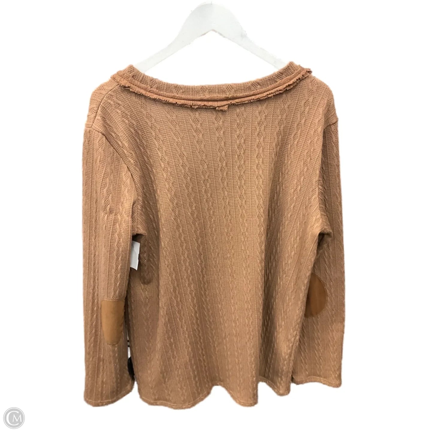 Sweater By Heimish Usa In Tan, Size: 1x