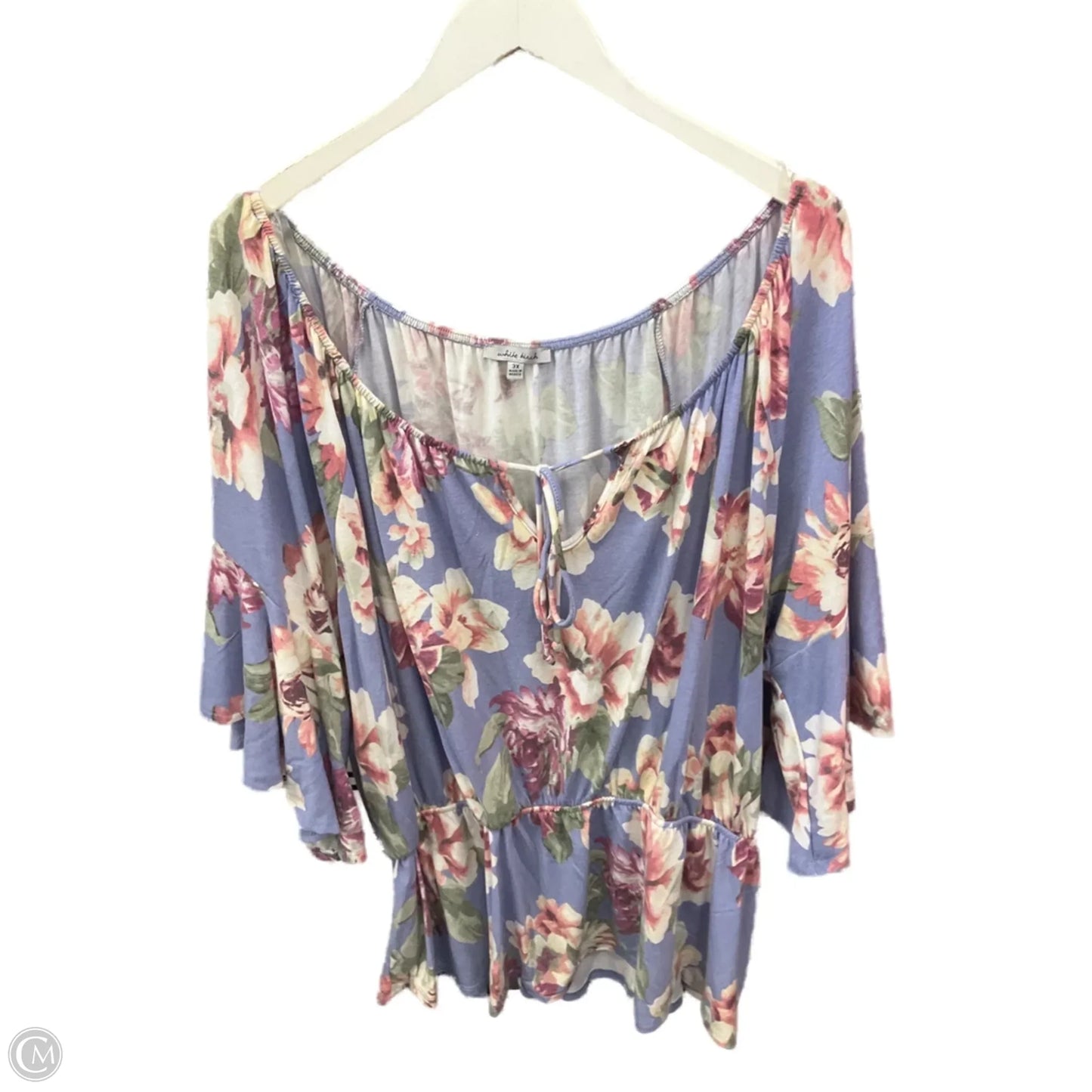 Top Short Sleeve By White Birch In Purple, Size: 3x