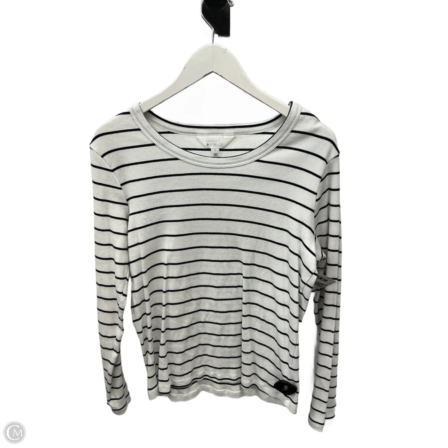 Top Long Sleeve By Market & Spruce In White, Size: L