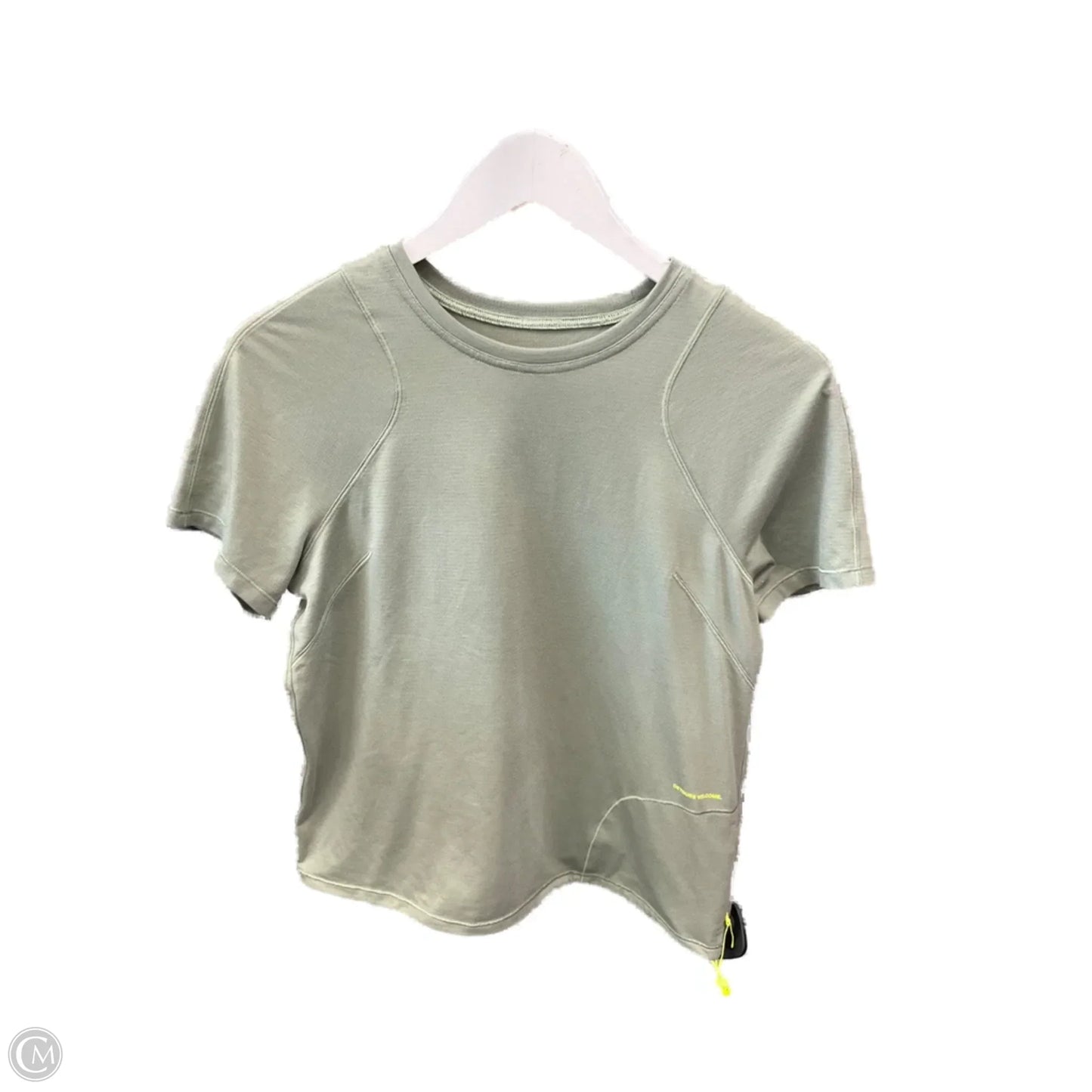 Top Short Sleeve By Lululemon In Green, Size: 6