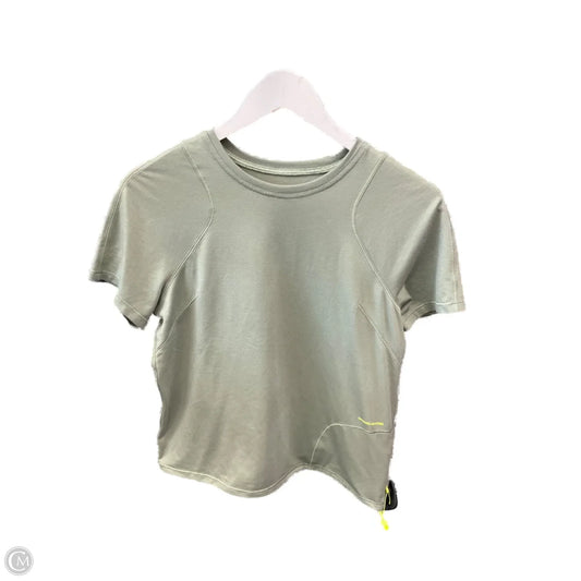 Top Short Sleeve By Lululemon In Green, Size: 6