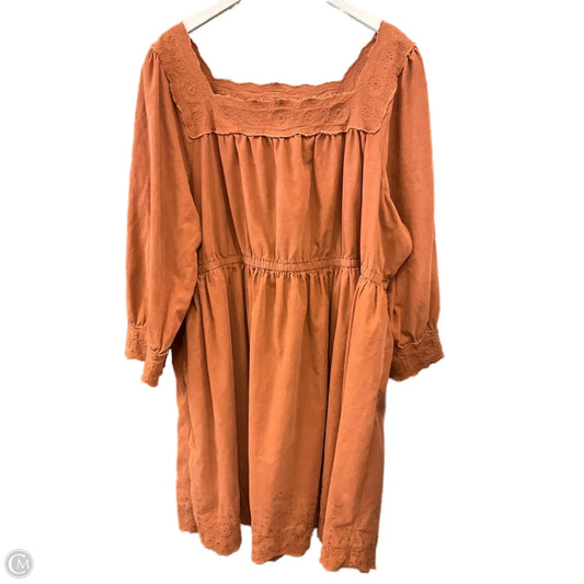 Dress Casual Midi By Madewell In Brown, Size: 3x