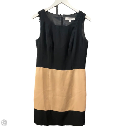 Dress Casual Midi By Nine West In Black & Tan, Size: M