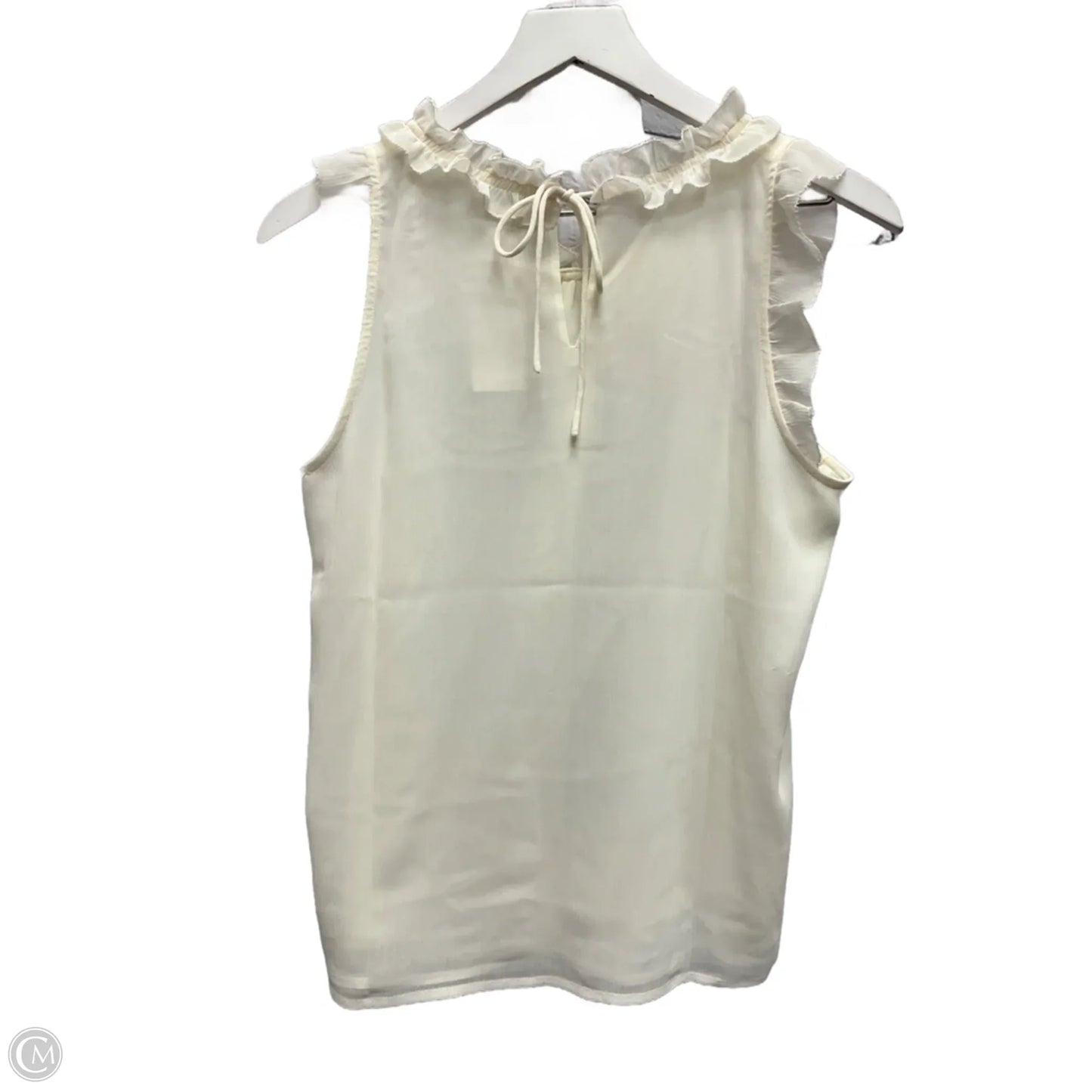 Top Sleeveless By J. Crew In Cream, Size: S