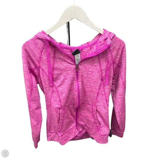 Athletic Jacket By Champion In Pink, Size: S
