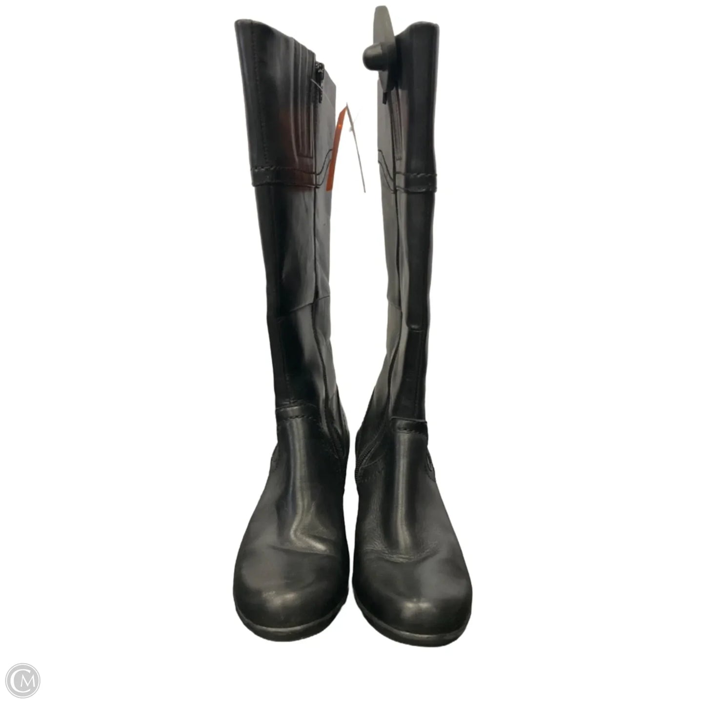 Boots Mid-calf Heels By Clarks In Black, Size: 6