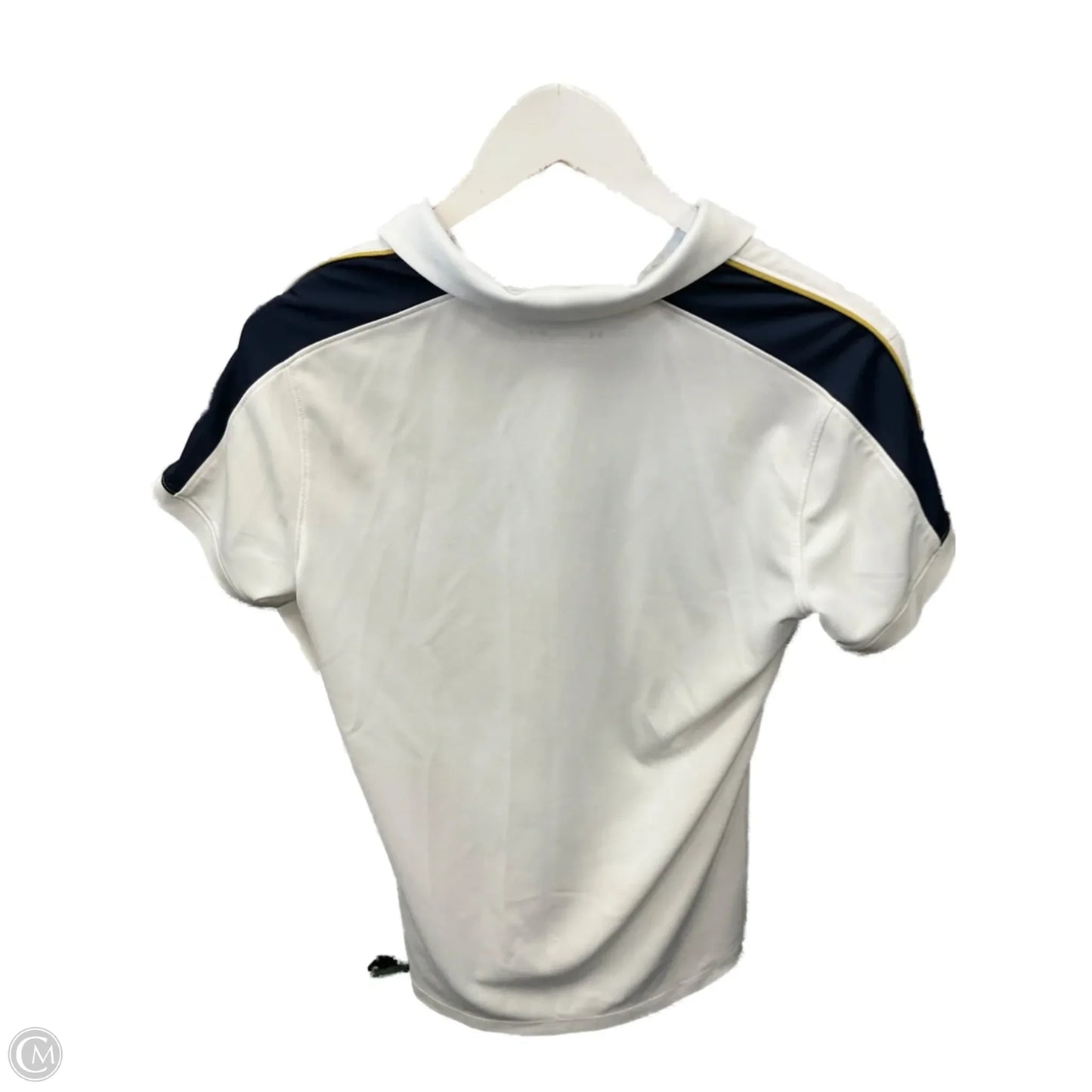 Athletic Top Short Sleeve By Under Armour In White, Size: M