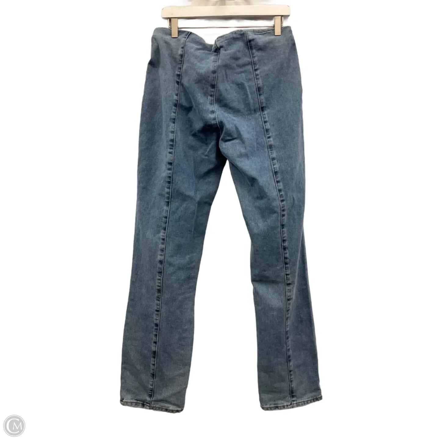 Jeans Straight By Pretty Little Thing In Blue Denim, Size: 8l