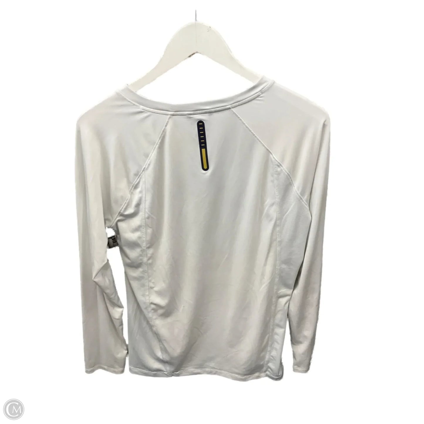 Athletic Top Long Sleeve Crewneck By Under Armour In White, Size: S
