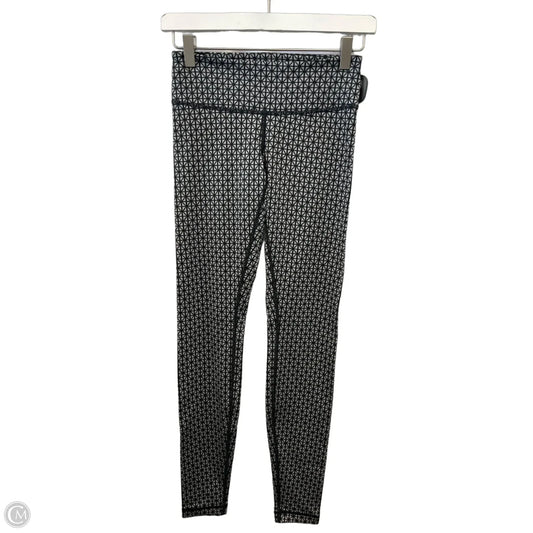 Athletic Leggings By Lululemon In Black & Grey, Size: 2