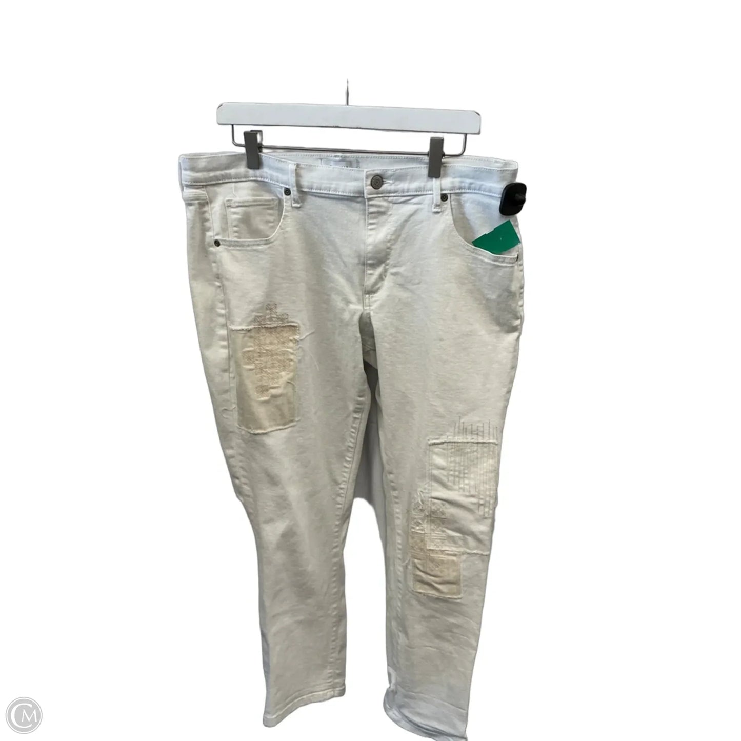 Jeans Straight By Sonoma In White, Size: 14