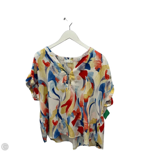 Top Short Sleeve By 89th And Madison In Multi-colored, Size: Xl