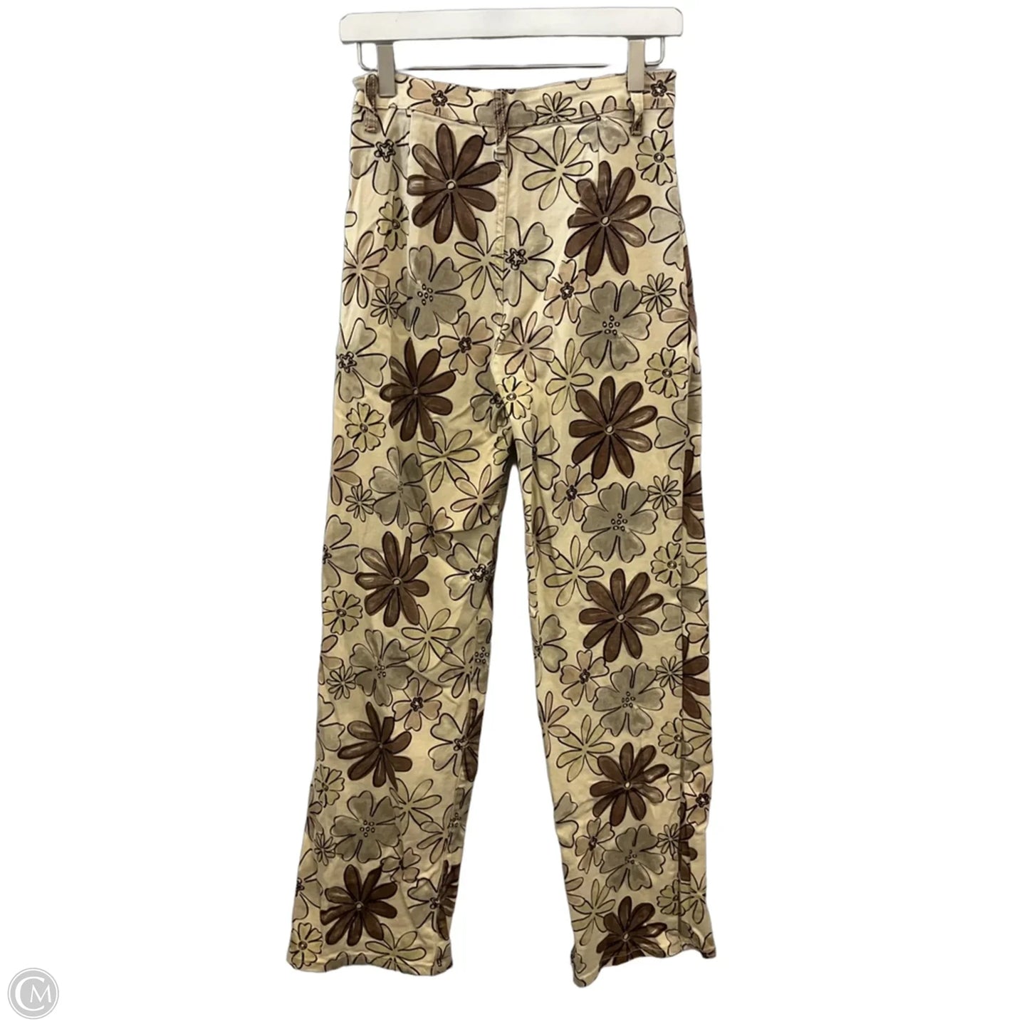 Jeans Wide Leg By Bailey Rose In Tan, Size: 4