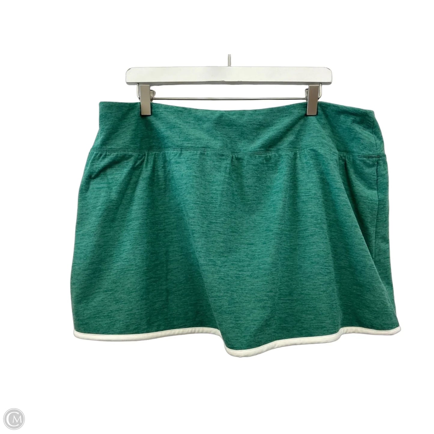 Athletic Skort By Athletic Works In Green, Size: 3x