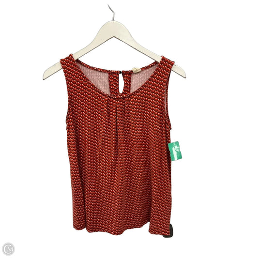 Top Sleeveless By Clothes Mentor In Orange, Size: S