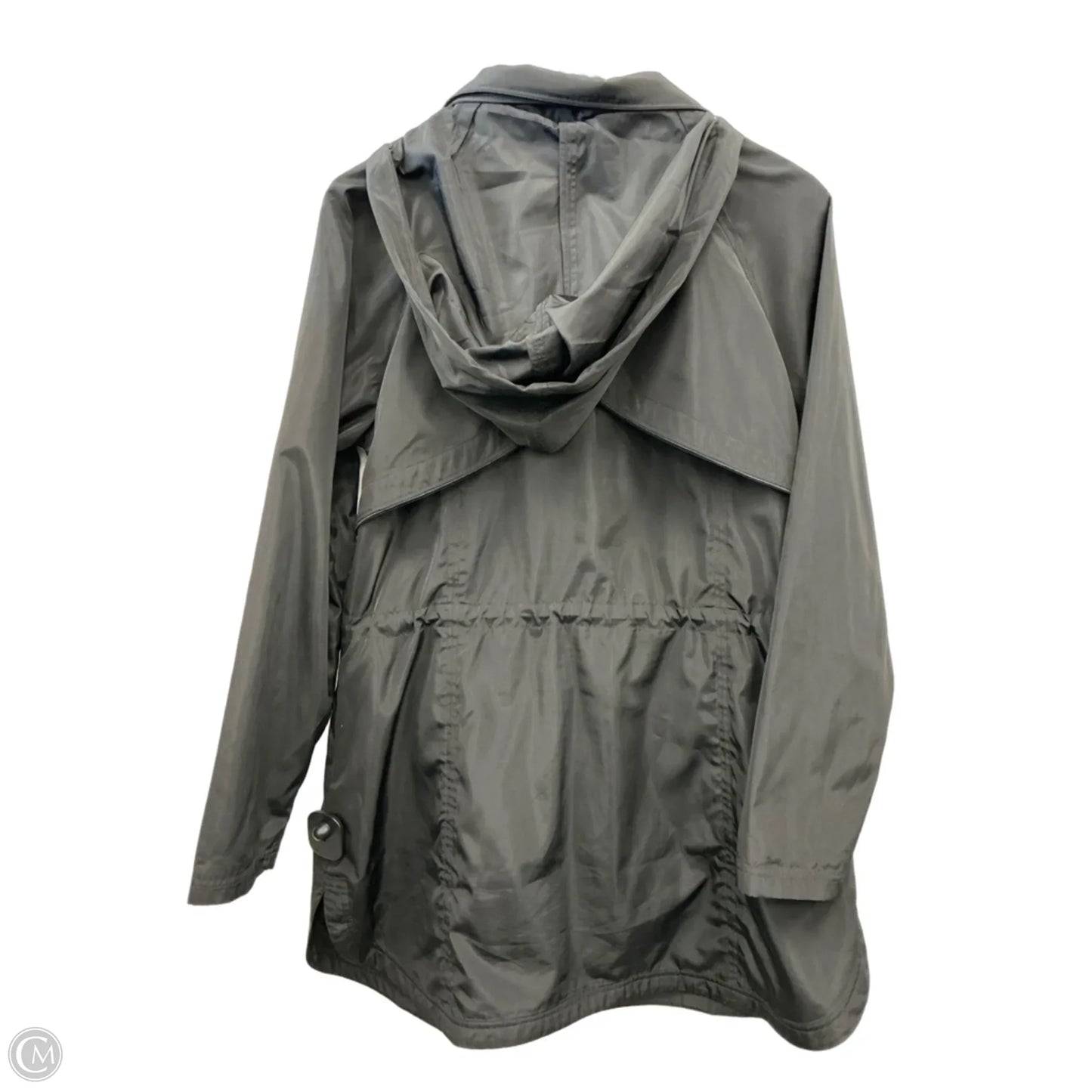 Coat Raincoat By Talbots In Black, Size: M