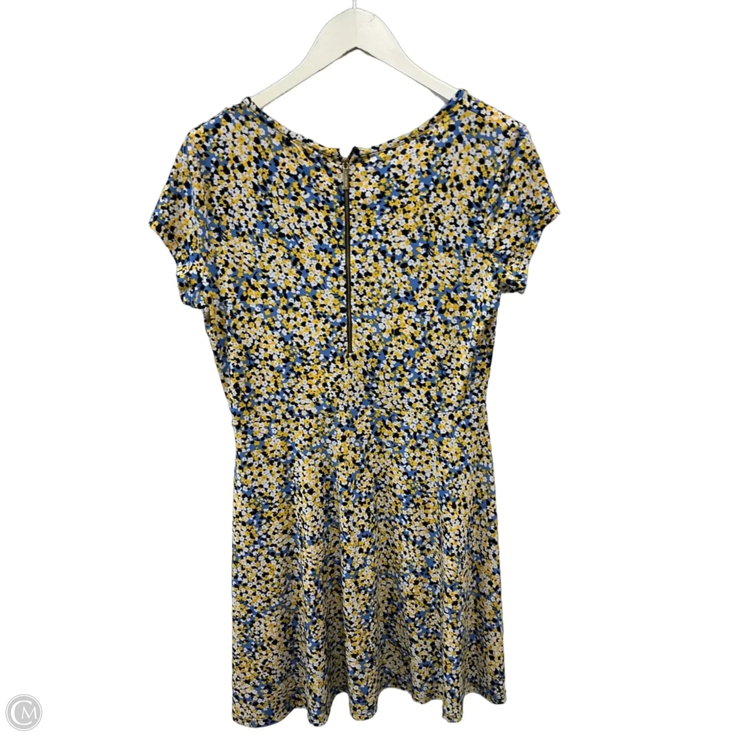 Dress Casual Short By Michael By Michael Kors In Blue & Yellow, Size: L