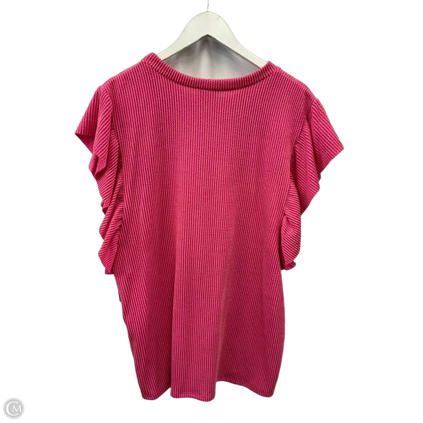 Top Short Sleeve By Lovely Melody In Pink, Size: 3x