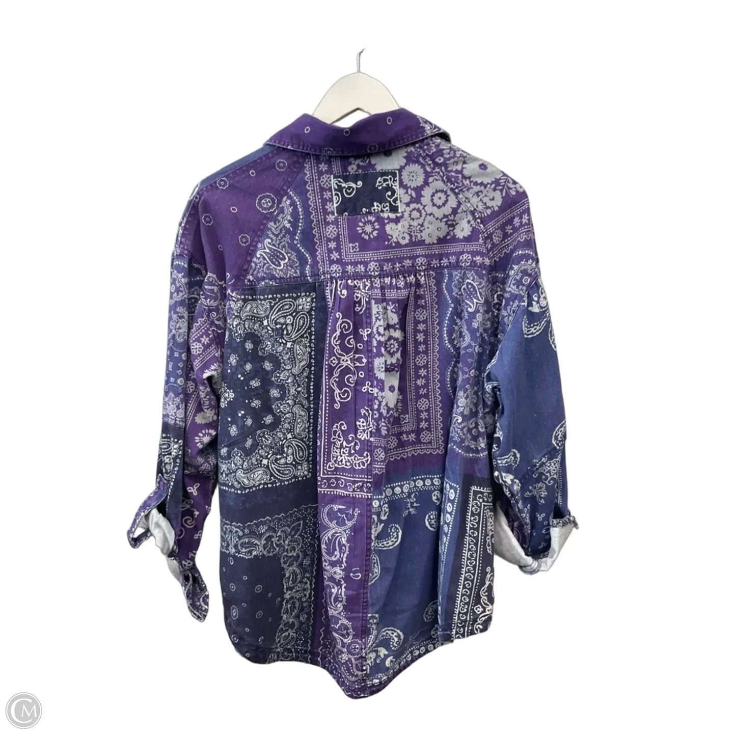 Jacket Shirt By We The Free In Purple, Size: S