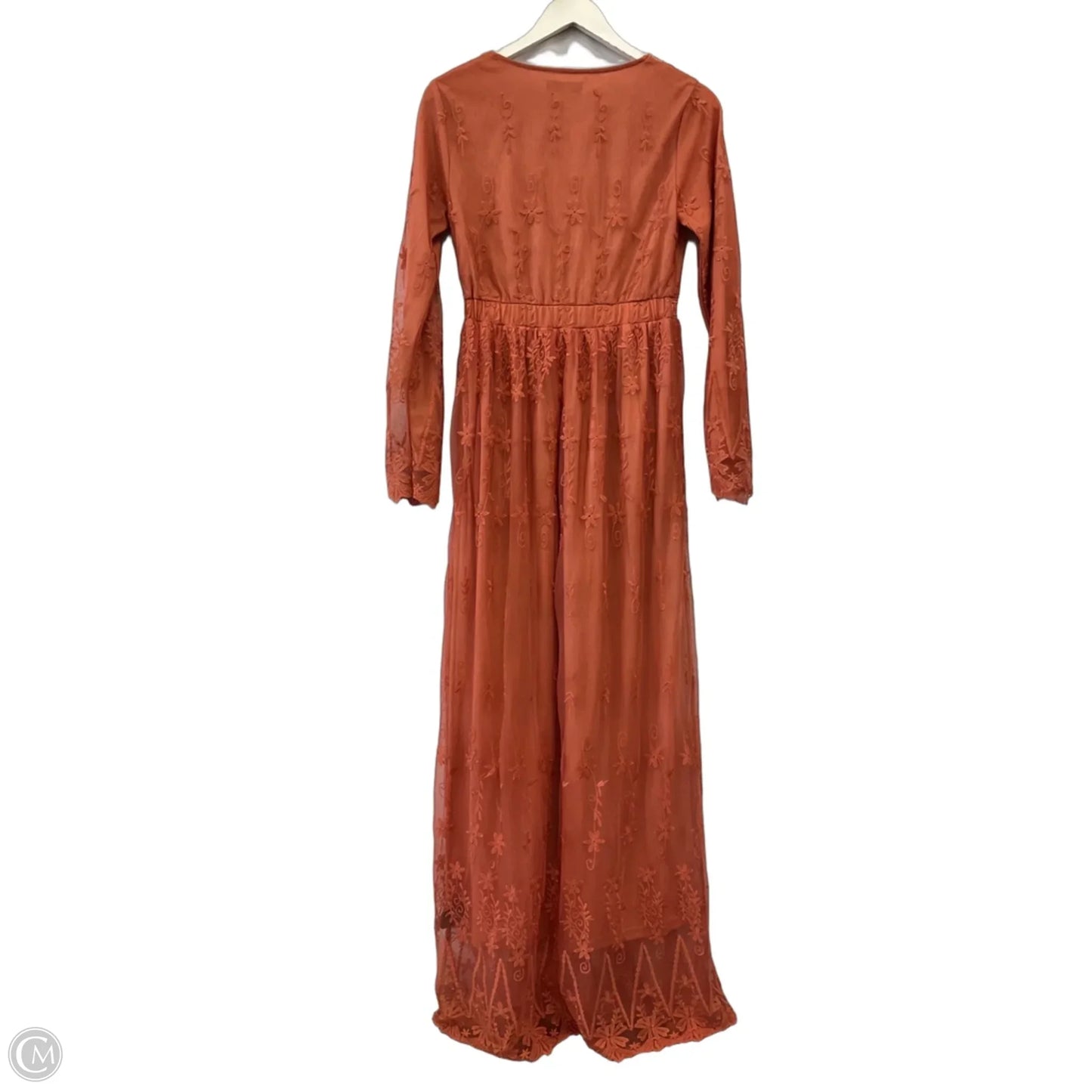 Dress Party Long By Polagram In Orange, Size: S